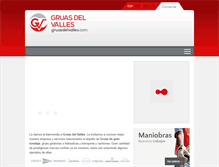 Tablet Screenshot of gruasdelvalles.com
